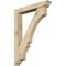 Ekena Millwork Balboa Traditional Rough Sawn Bracket w/ Offset Brace, Douglas Fir, 6"W x 36"D x 48"H BKT0604X36X48BOA01RDF - alternate 1